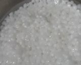 A picture of step 1 of Sabudana cutlet.