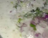 A picture of step 3 of Lauki ka raita.