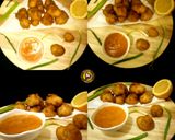 A picture of step 6 of Instant Mysore Bonda With Yummy spicy Red Chutney.