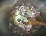 A picture of step 1 of Memoni Akni (must try recipe).