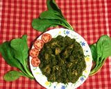 A picture of step 12 of Palak Chicken.