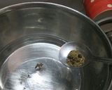 A picture of step 2 of Tulsi haldi mix kadha.