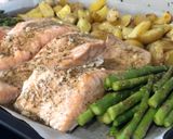 Foto del paso 6 de la receta: Salmón con patatas baby al horno