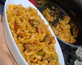A picture of step 5 of Pasta in grilled tomato cream sauce.