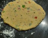 A picture of step 5 of Bell Pepper & Flour Triangle Fritters.