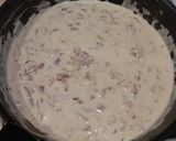 Baconos, hagymás, sajtszósz recept fázis 3 fotója