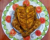 A picture of step 7 of Murgh Musallam.