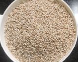 A picture of step 1 of Kodo millet Coriander rice.