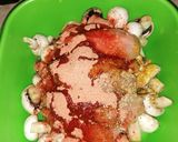 Pas rețetă Ciuperci champignon cu piept de pui la cuptor 1 fotografie