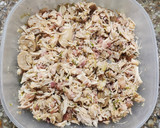 Foto del paso 4 de la receta: 🥟🍗🥓🍄‍🟫Empanadas de pollo desmechado, panceta, verdeo y champiñones 🍄‍🟫 🥓🍗🥟Masa de papa
