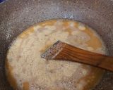 A picture of step 3 of Rajgira Amaranth Jaggery Sheera halwa.