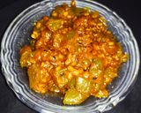 A picture of step 4 of Methi Aloe Vera pickle.