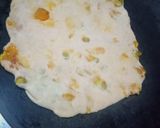 A picture of step 3 of Veg Parantha left over veg.