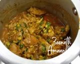 A picture of step 2 of Daal Gosht.