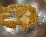 A picture of step 4 of Matar ko achaar (Nepali style with sesame and tamarind).