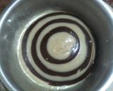 A picture of step 7 of Eggless Marble Cake.