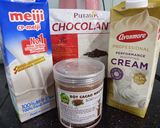 Hình bước làm 1 của món Chocolate milk - sữa socola