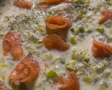 Foto del paso 4 de la receta: Quiche de puerros y salmón versión 2.0