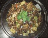 A picture of step 5 of Black (kala) Chana chaat.