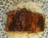 Foto del paso 6 de la receta: Salmón al grill marinado en soja y vino de arroz