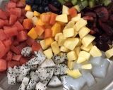 Hình bước làm 1 của món Rau câu trái cây