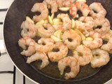 Gambas al ajillo - a mi manera