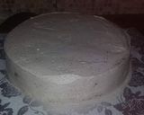 A picture of step 3 of Micky mouse chocoate cake.