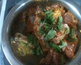 A picture of step 1 of Andhra Chicken Iguru.