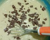 A picture of step 5 of Banana cake (without oven).