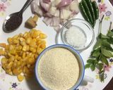 A picture of step 1 of Corn Upma.