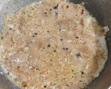A picture of step 5 of Roti ki sabji (leftover rotis in spiced buttermilk).