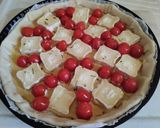 Une image de l'étape 3 de Tarte à la tomate 🍅 fromage de chèvre 🐐 et olives.