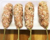 A picture of step 4 of Yakitori-Style Chicken Tsukune (Japanese Chicken Meatballs).