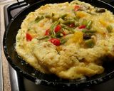 Hiszpański omlet ze szparagami krok przepisu 4 zdjęcie