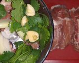 Фото кроку 1 до Котлеты с кинзой, брокколи, шпинатом.