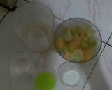 Foto langkah ke 1 dari resep Puding Melon.