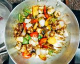 A picture of step 4 of Chilli paneer.
