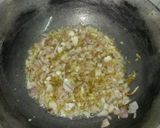 A picture of step 5 of Dal Makhani with Naan.