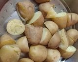 A picture of step 1 of Mirchi vada.