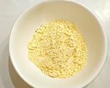 A picture of step 1 of Besan laddu.