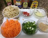 A picture of step 6 of Moong beans sprout salad.