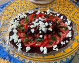Une image de l'étape 10 de Salade de betteraves rouges et tomates à la feta et persil.