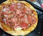 4 Pizza Integral De Espárragos Y Tomate Con Albahaca
