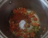 A picture of step 2 of Maharashtrian simple thali with walach birde.