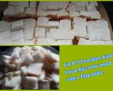 A picture of step 1 of Masala Bread.