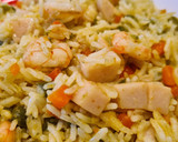 Foto del paso 6 de la receta: Arroz frito con curry y gambas