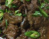 A picture of step 4 of Mutton Kalaji.