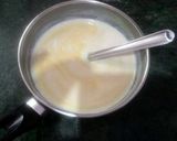 A picture of step 1 of Besan Sheera.