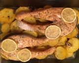 A picture of step 6 of Salmon with Quick Oven-Roasted Potatoes.
