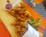 A picture of step 4 of Crispy chicken fingers.